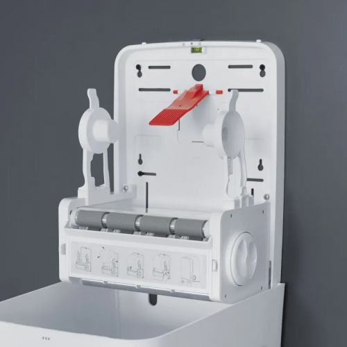 Preview: B&W Handtuchrollenspender Autocut WEISS (H1)